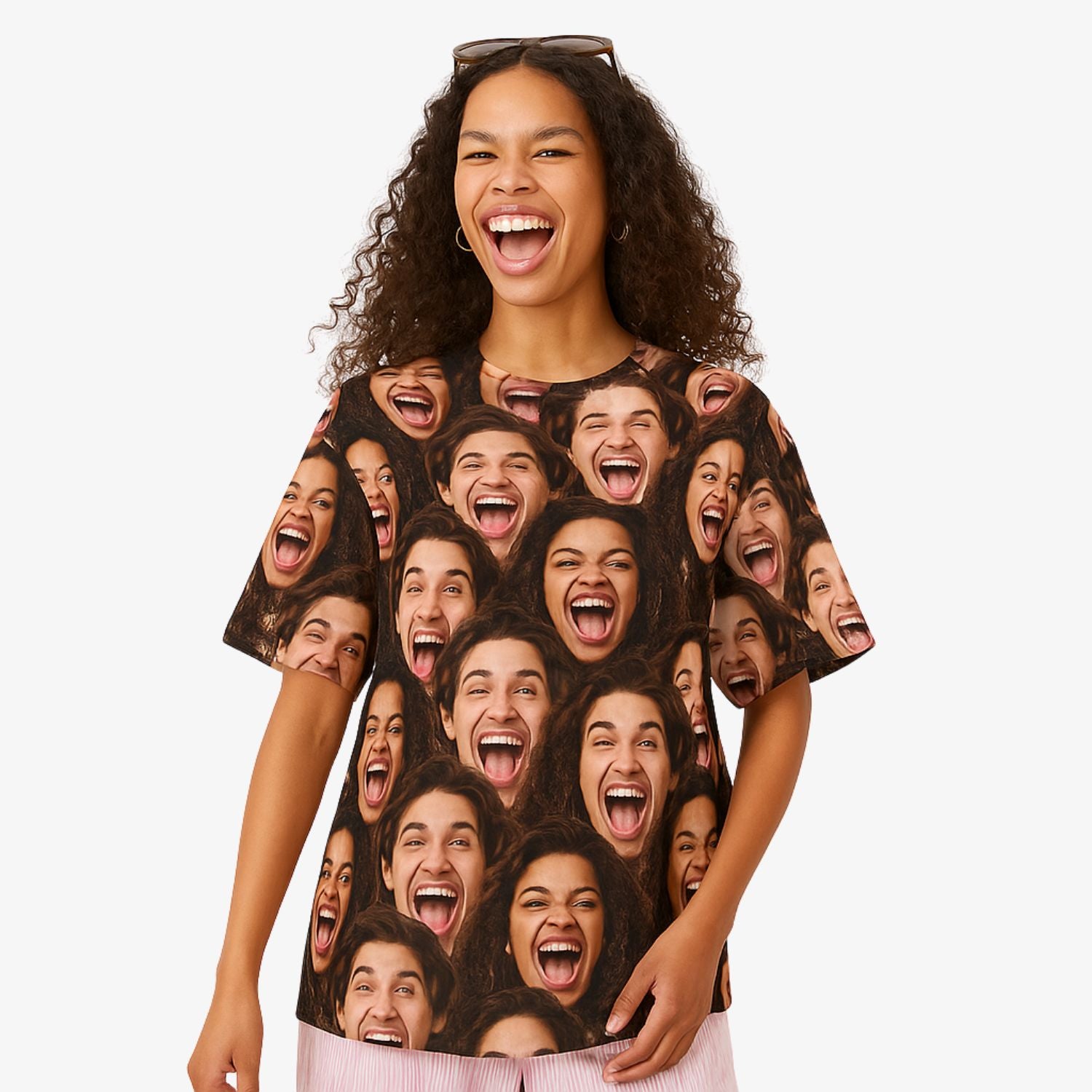 Couples Face Mash T-Shirt