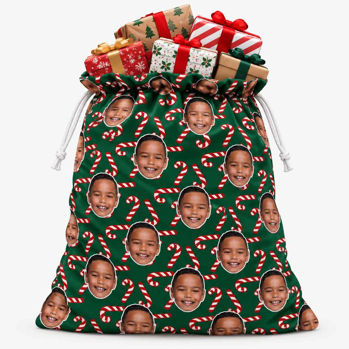 Candy Cane Christmas Sack