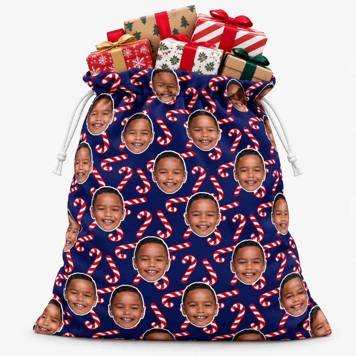 Candy Cane Christmas Sack