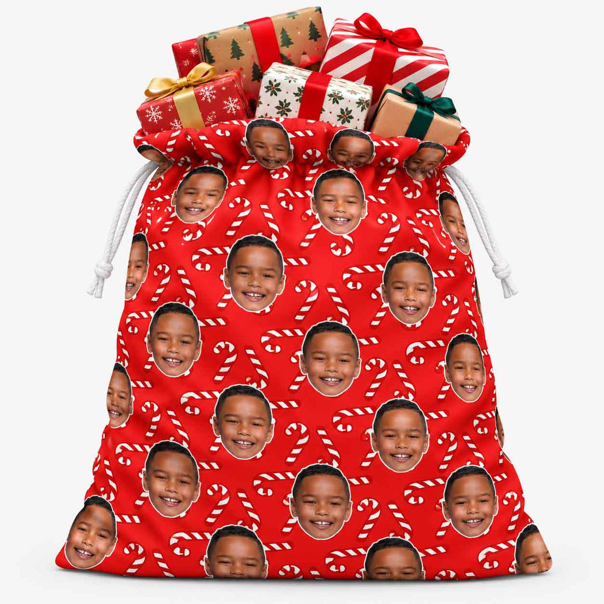 Candy Cane Christmas Sack