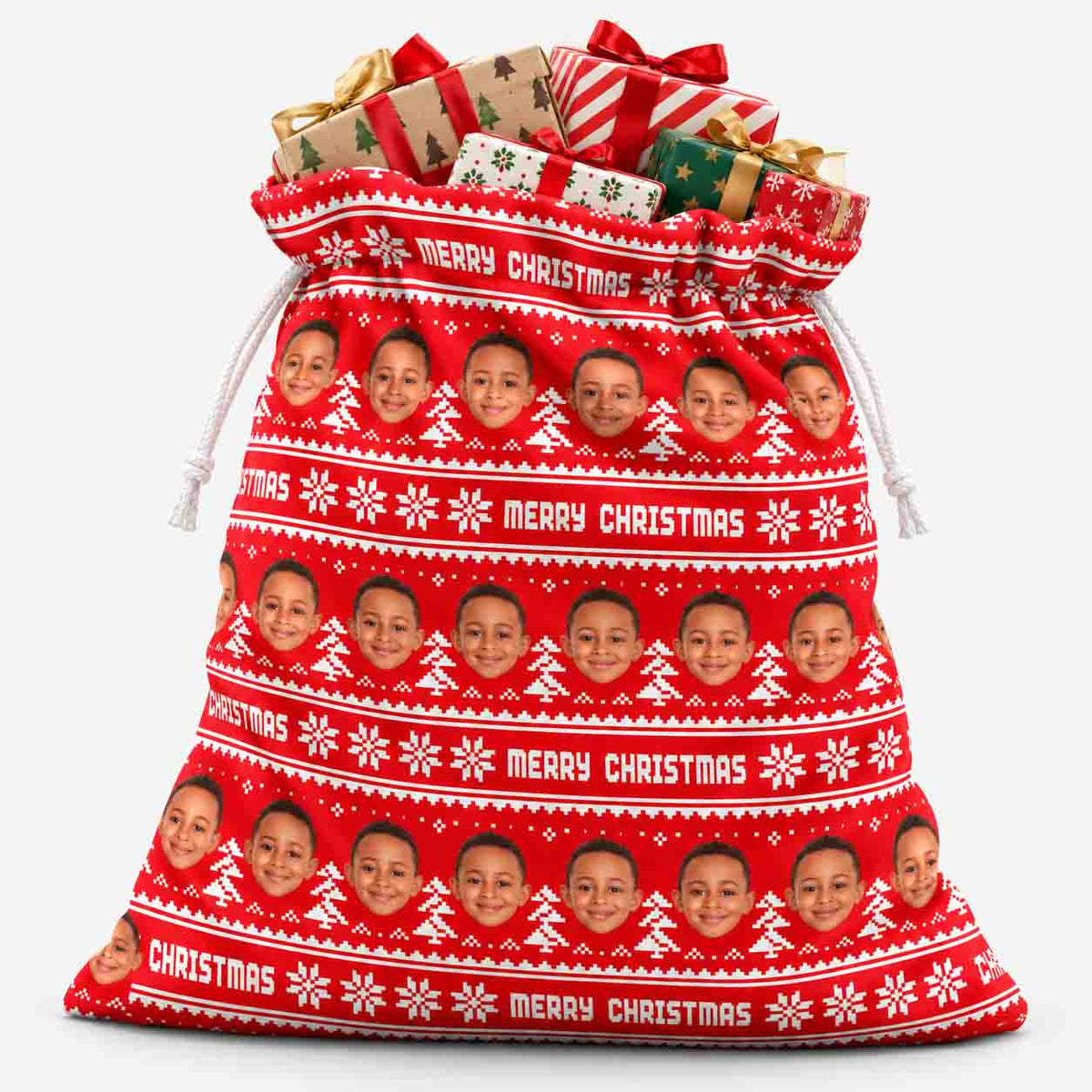 Nordic Merry Christmas Santa Sack