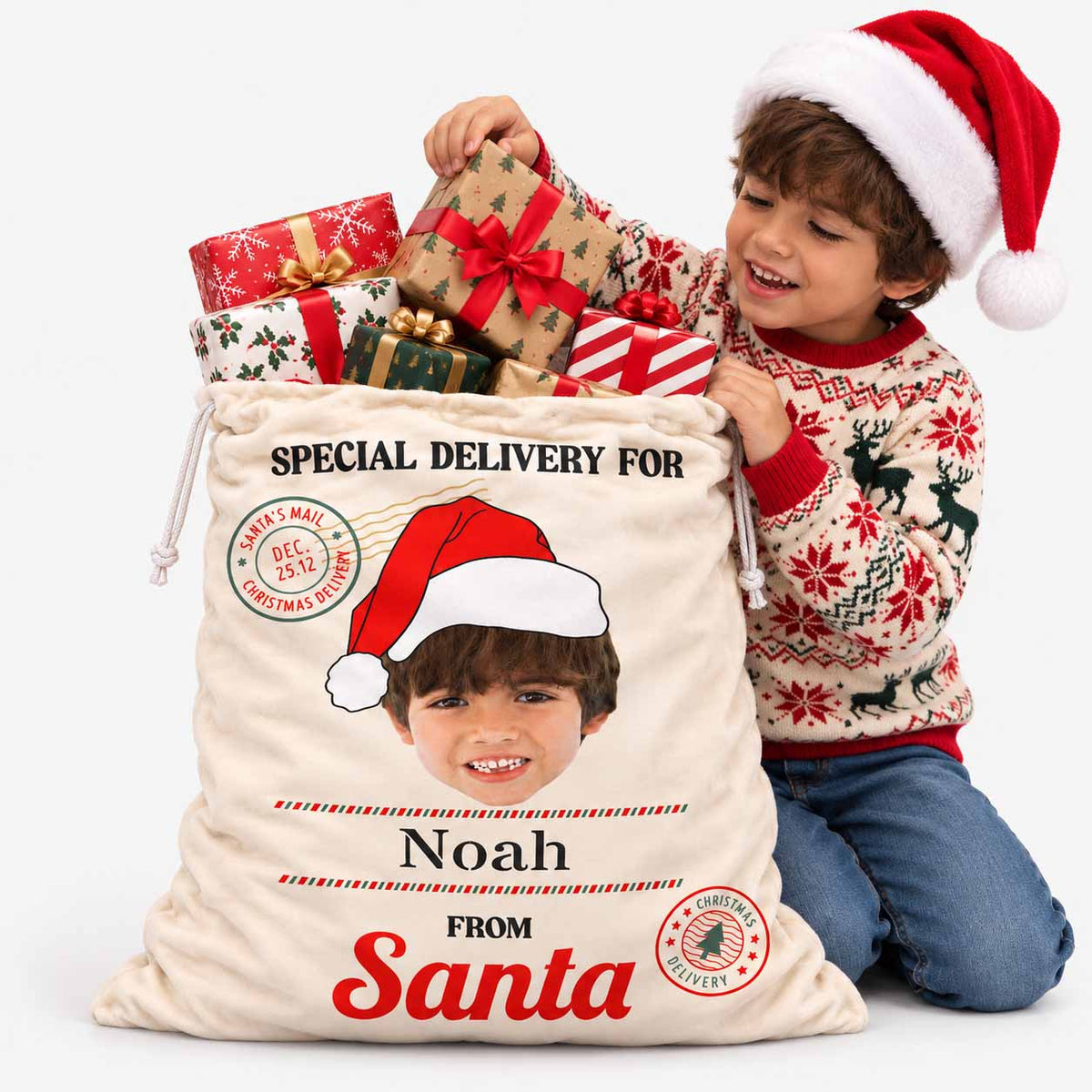 Special Delivery for (Name) Christmas Sack
