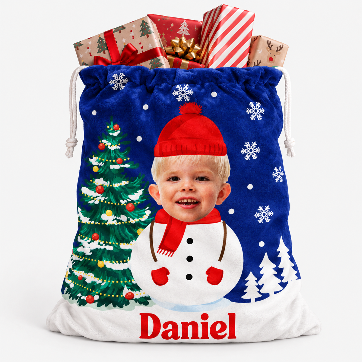 Snowman Me Christmas Sack