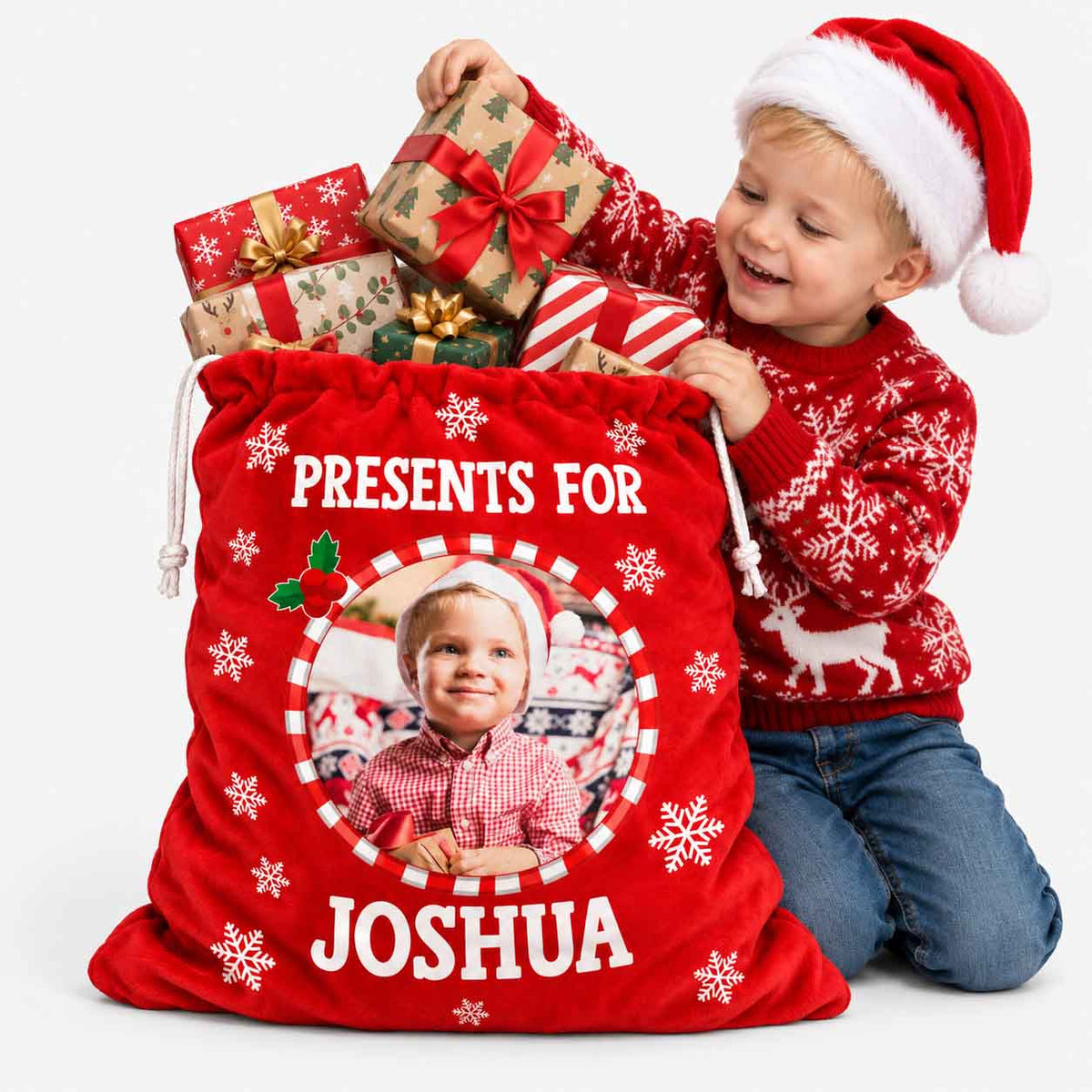 Presents For (Name) Christmas Sack