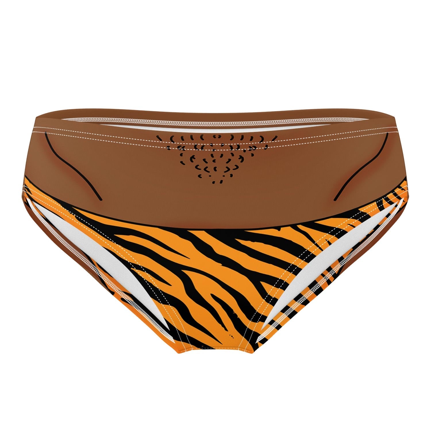 Zebra Thong Swim Trunks