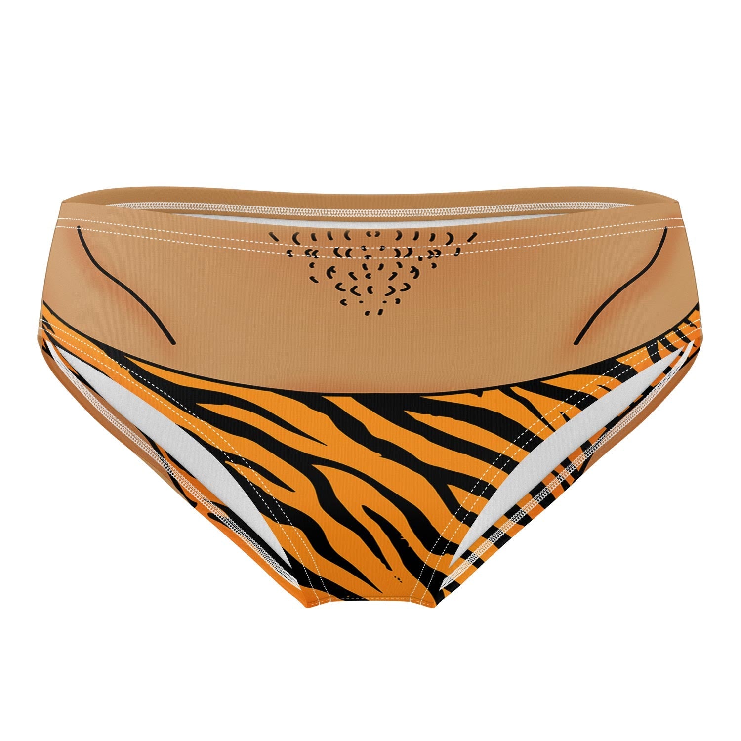 Zebra Thong Swim Trunks