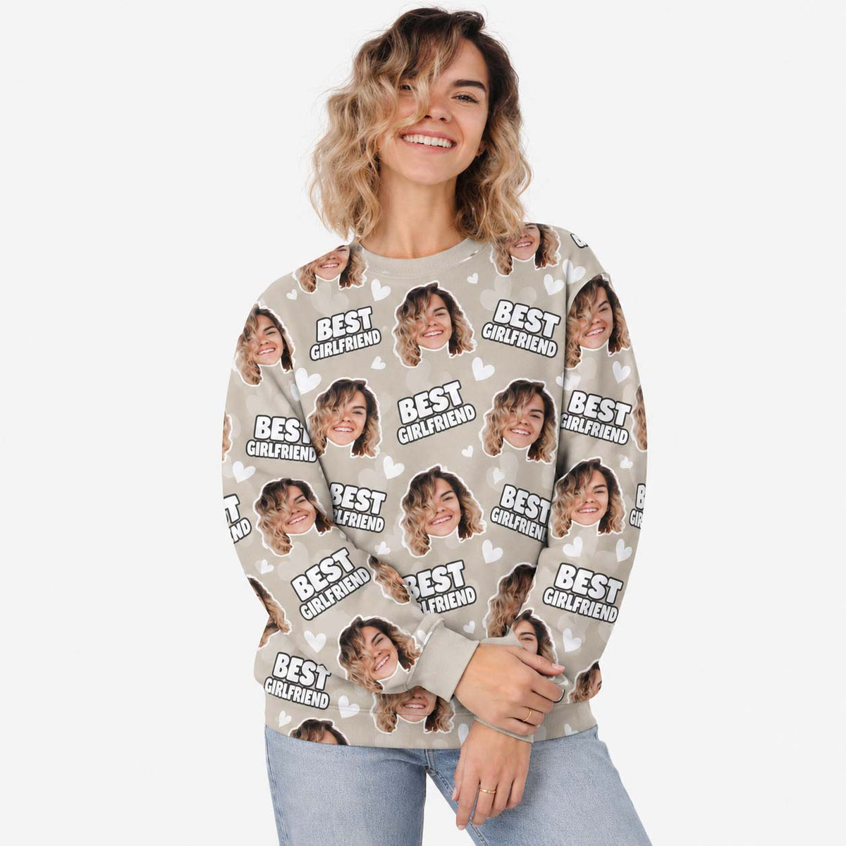 Best Girlfriend Personalised Sweatshirt