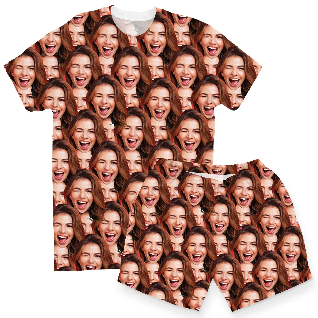Women's Face Mash Pyjamas - Shorts Set