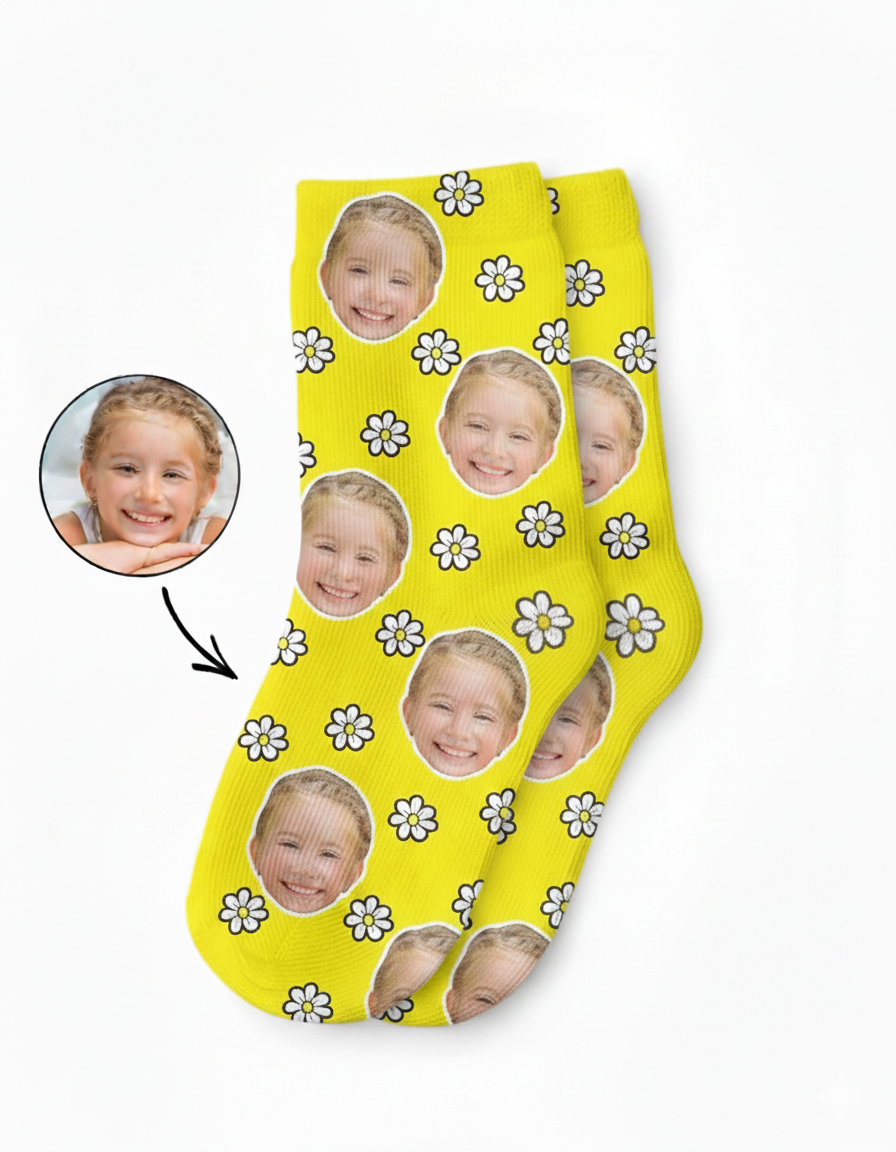 Daisy Face Kids Socks