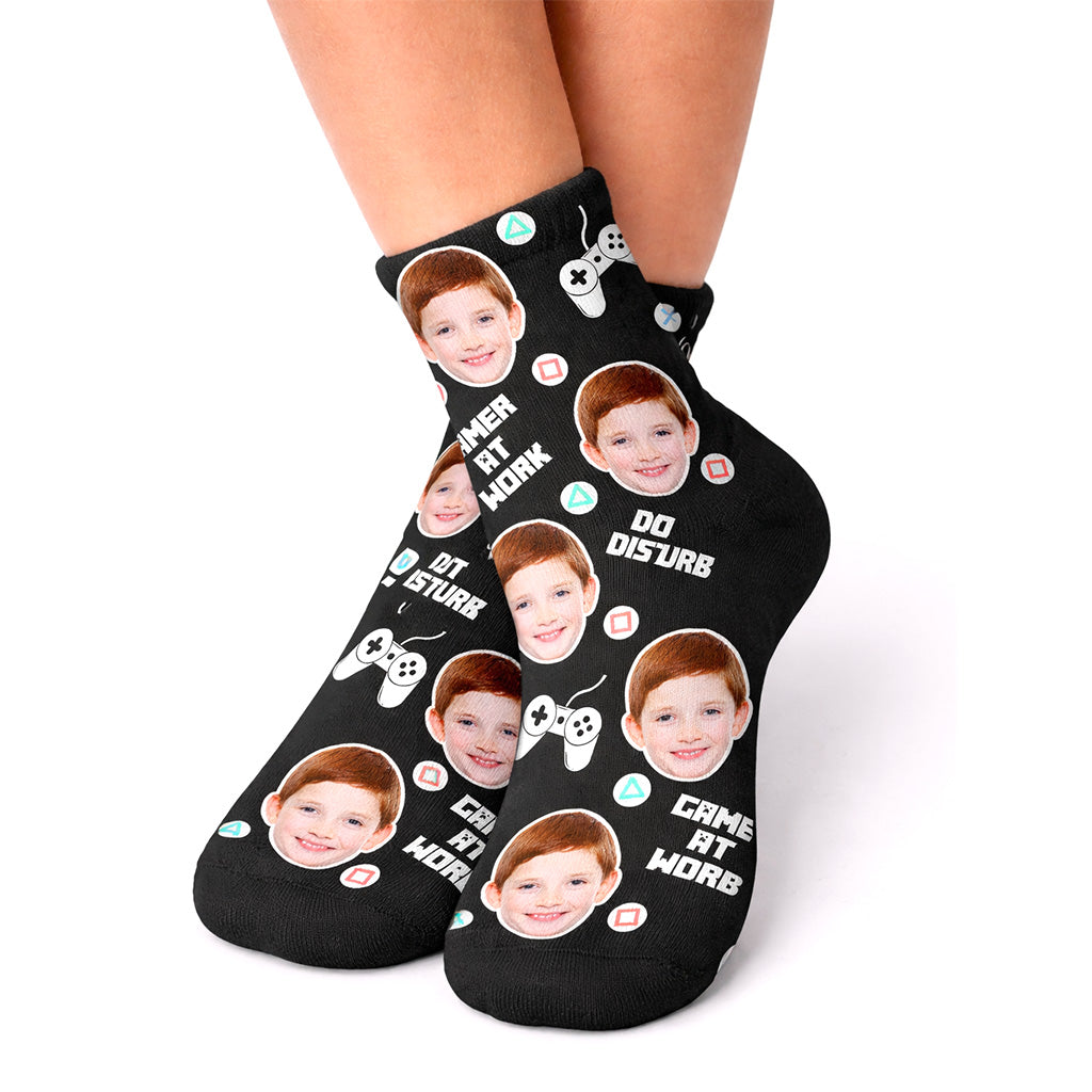 Gamer Face Kids Socks