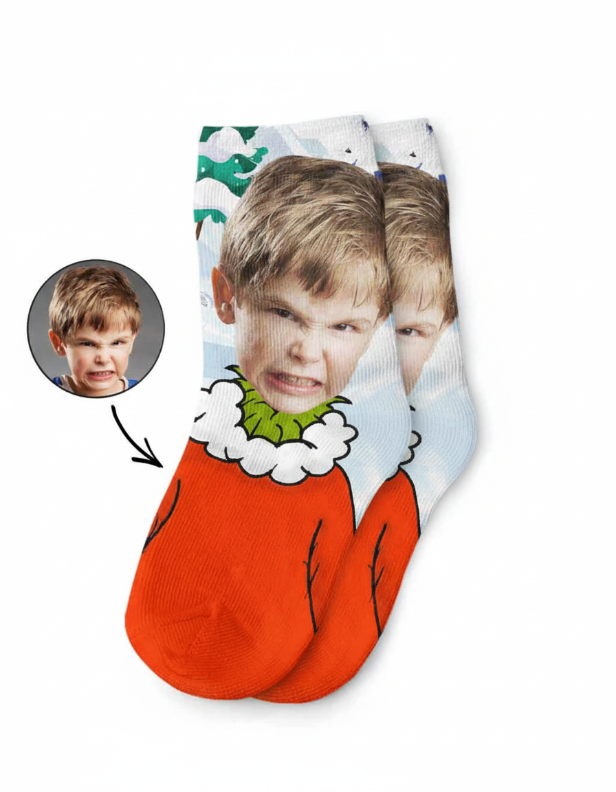 The Grinch Kids Socks