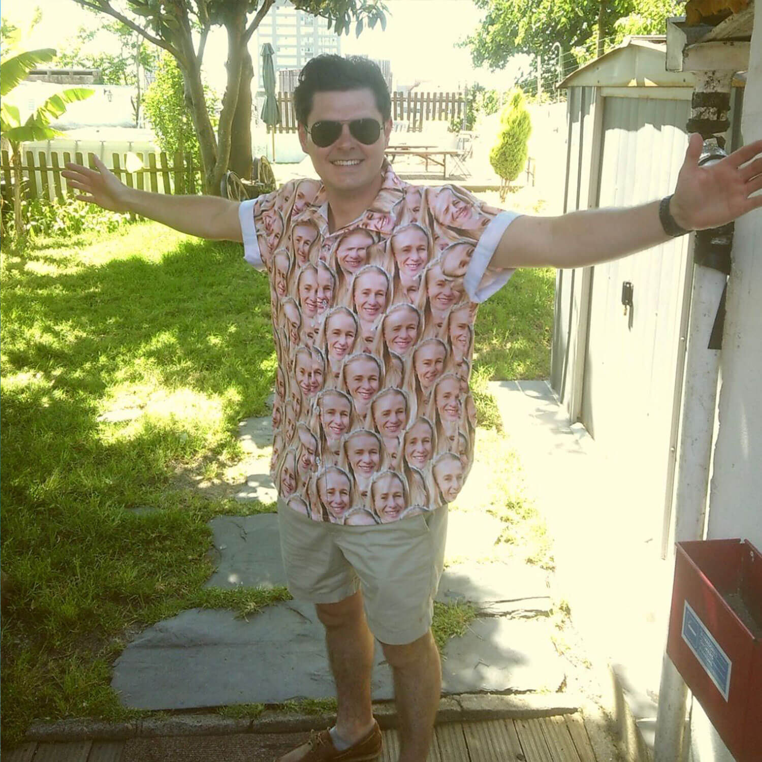 Face Mash Custom Hawaiian Shirt