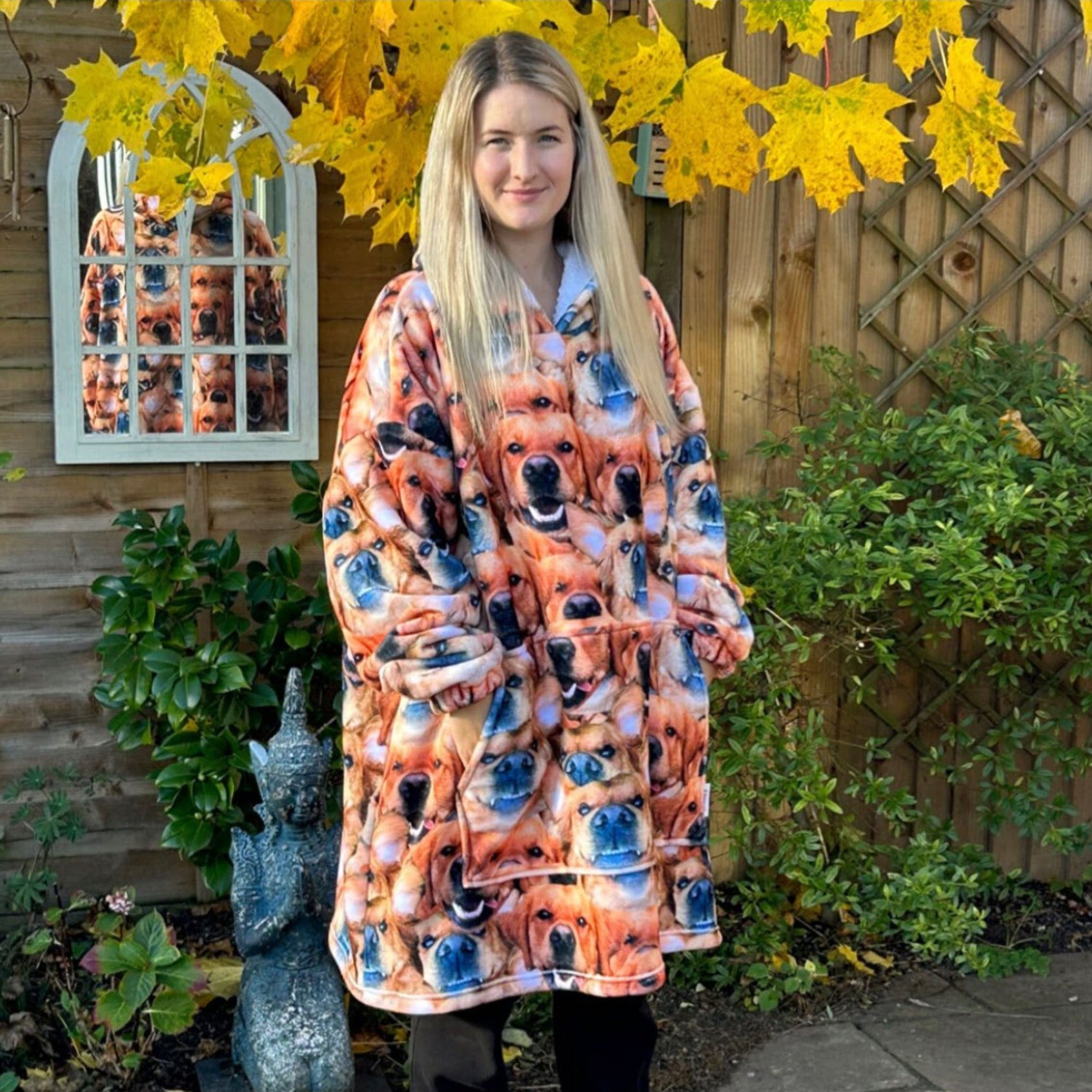 Dog Mash custom hooded blanket