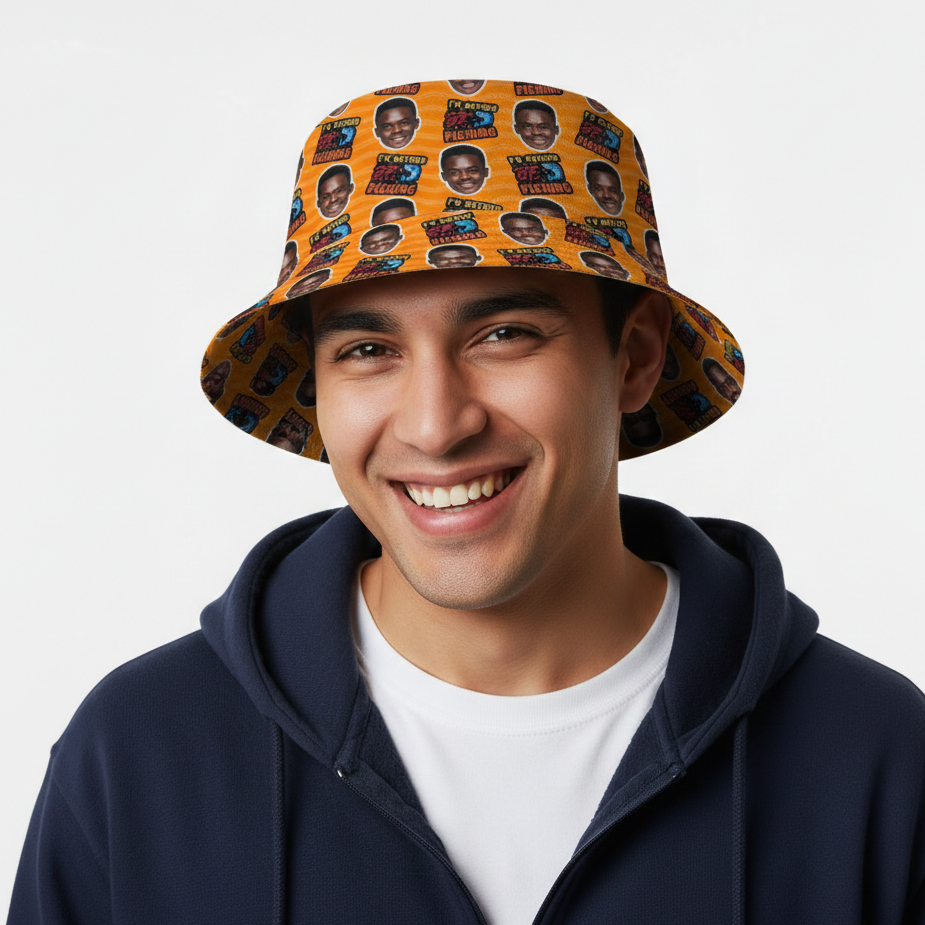 I'd Rather Be Fishing Custom Bucket Hat