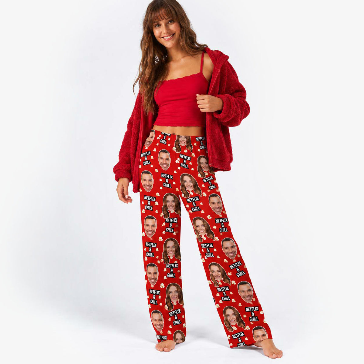 Women's Netflix & Chill Personalised PJ Bottoms