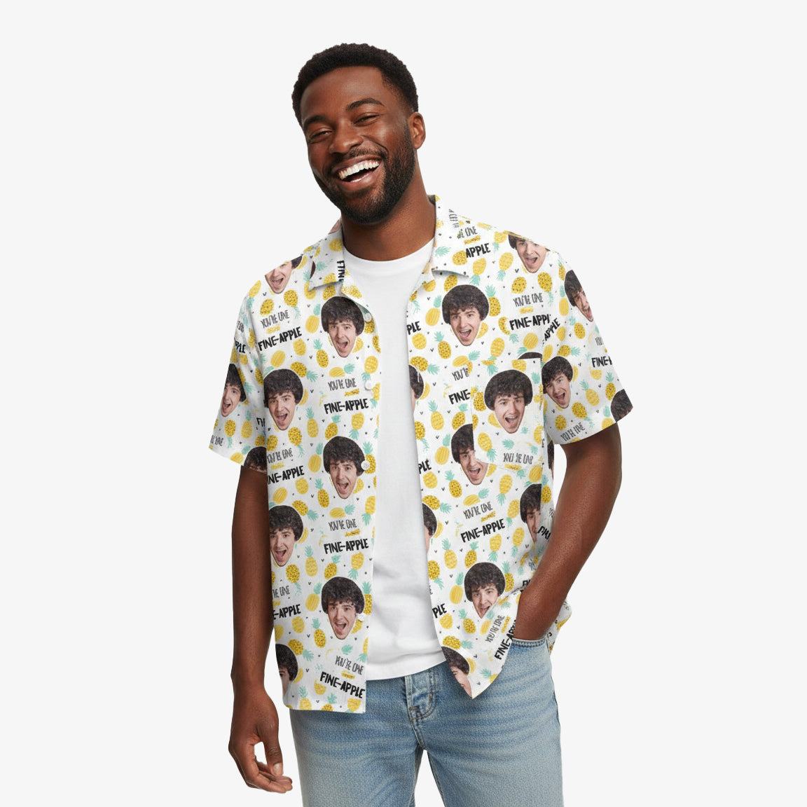 One Fineapple Custom Hawaiian Shirt