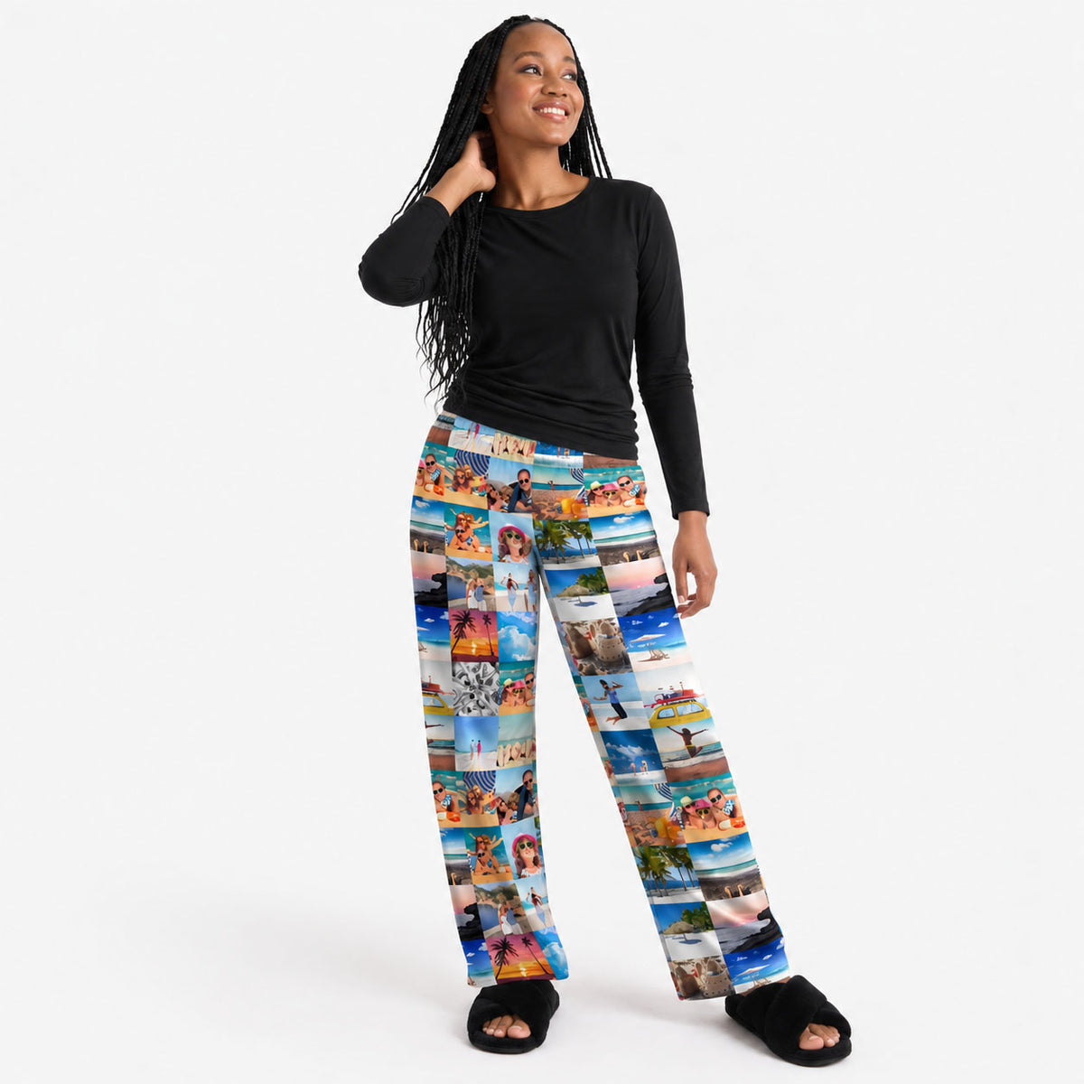 Women's Photo Collage PJ Bottoms
