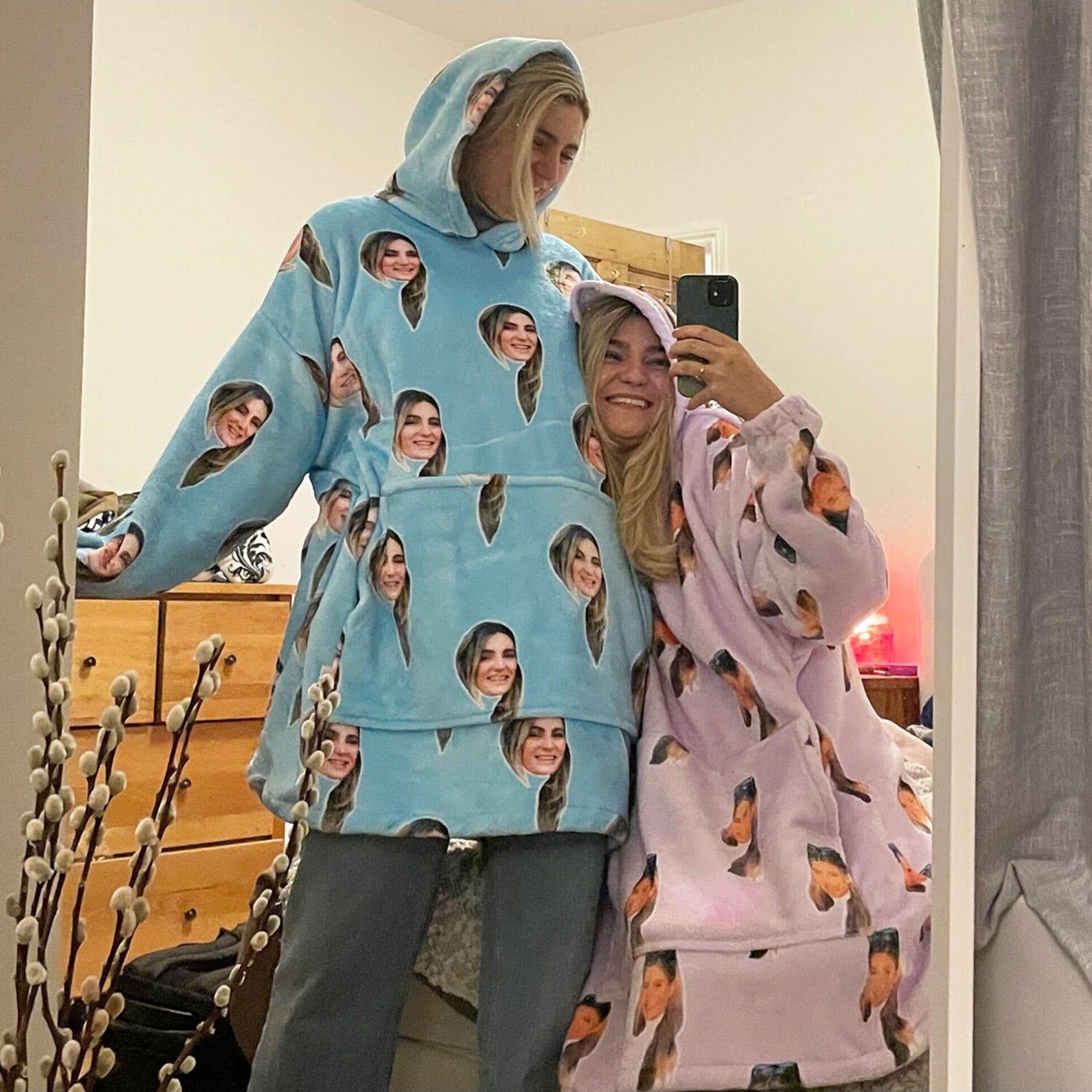 personalised hoodie blanket