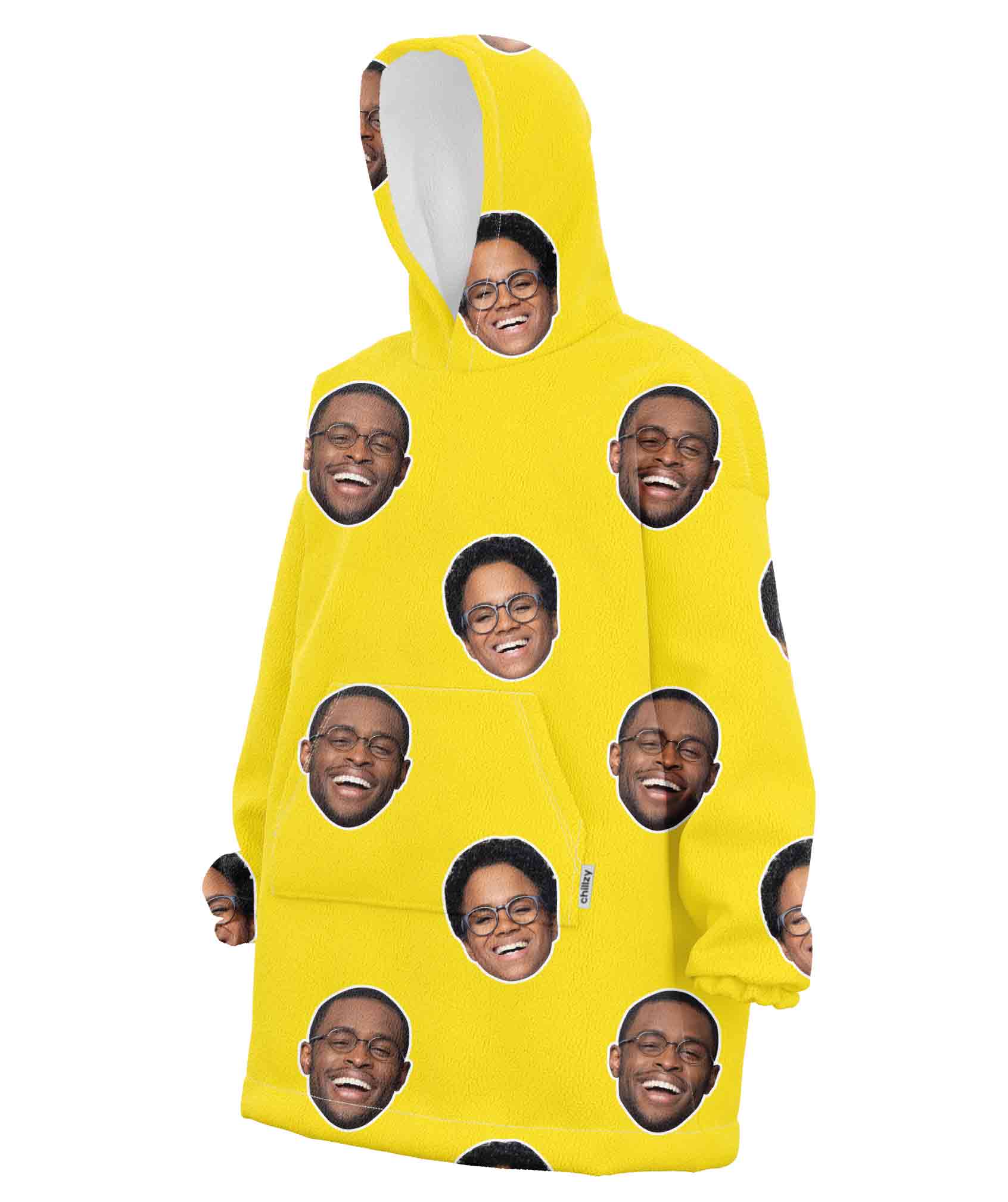 Couples Face Hoodie Blanket