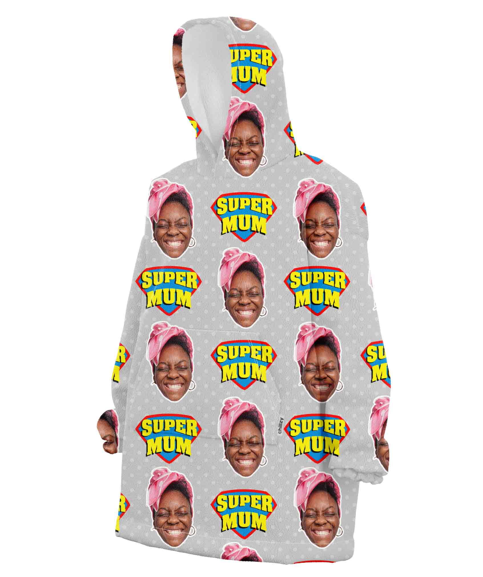 Super Mum Custom Hoodie Blanket