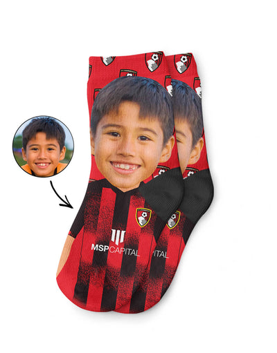 AFC Bournemouth Fan Kids Personalised Socks