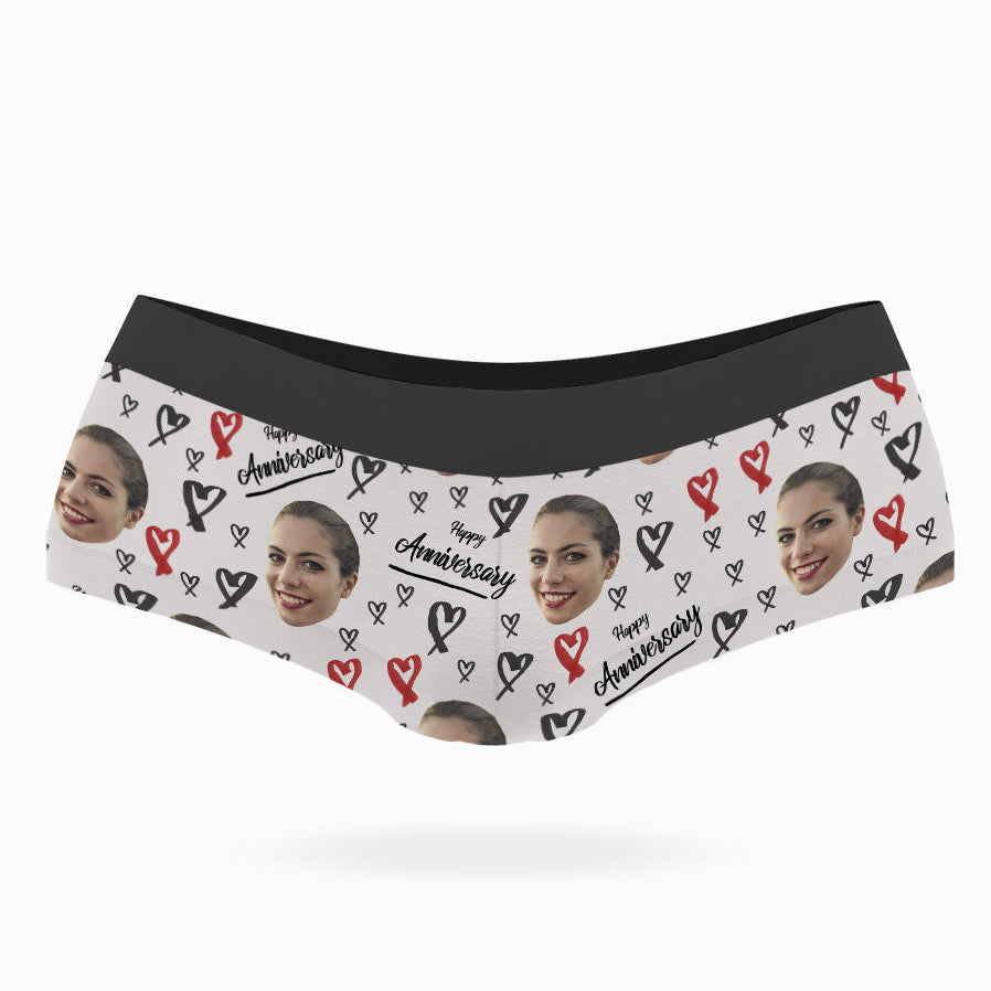 Happy Anniversary Face On Knickers
