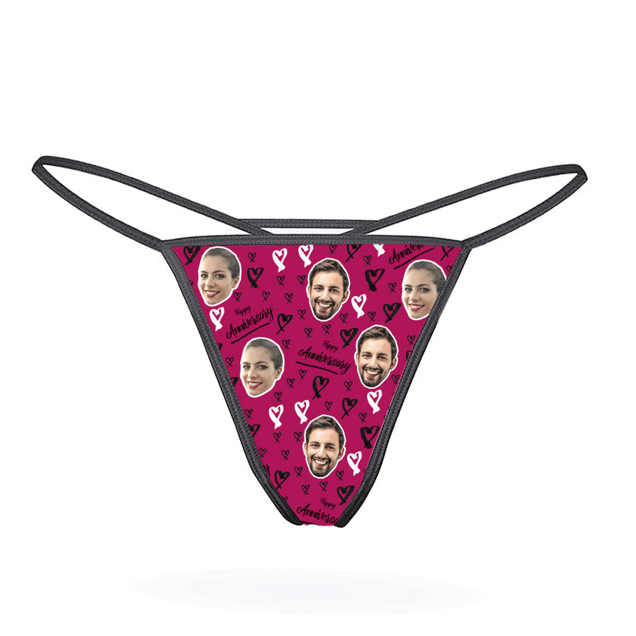 Customisable Happy Anniversary Thong Gift