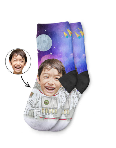 Personalised Astronaut Kids Socks