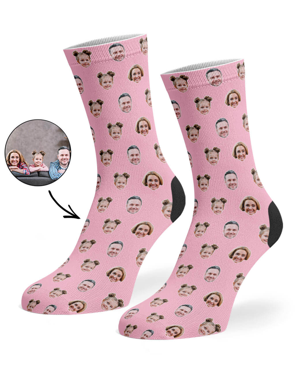 Your Family Faces On Socks