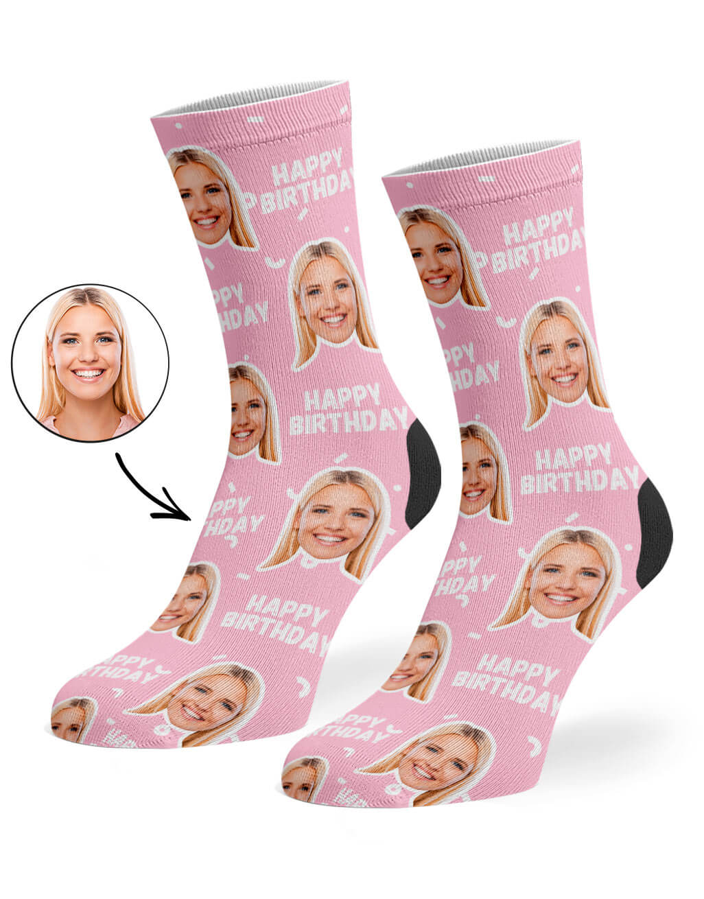 Happy Birthday Photo Socks
