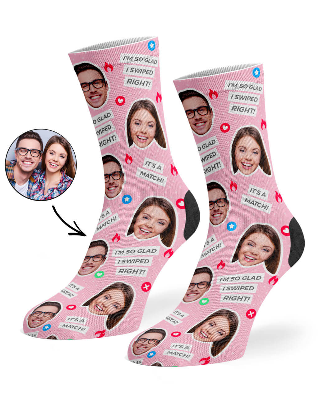 Tinder Photo Socks
