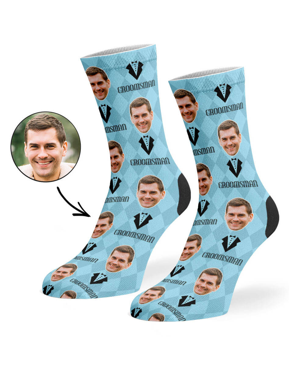 Groomsman Photo Socks