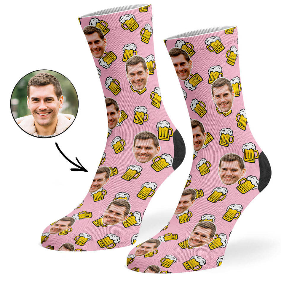 Custom Beer Face Socks