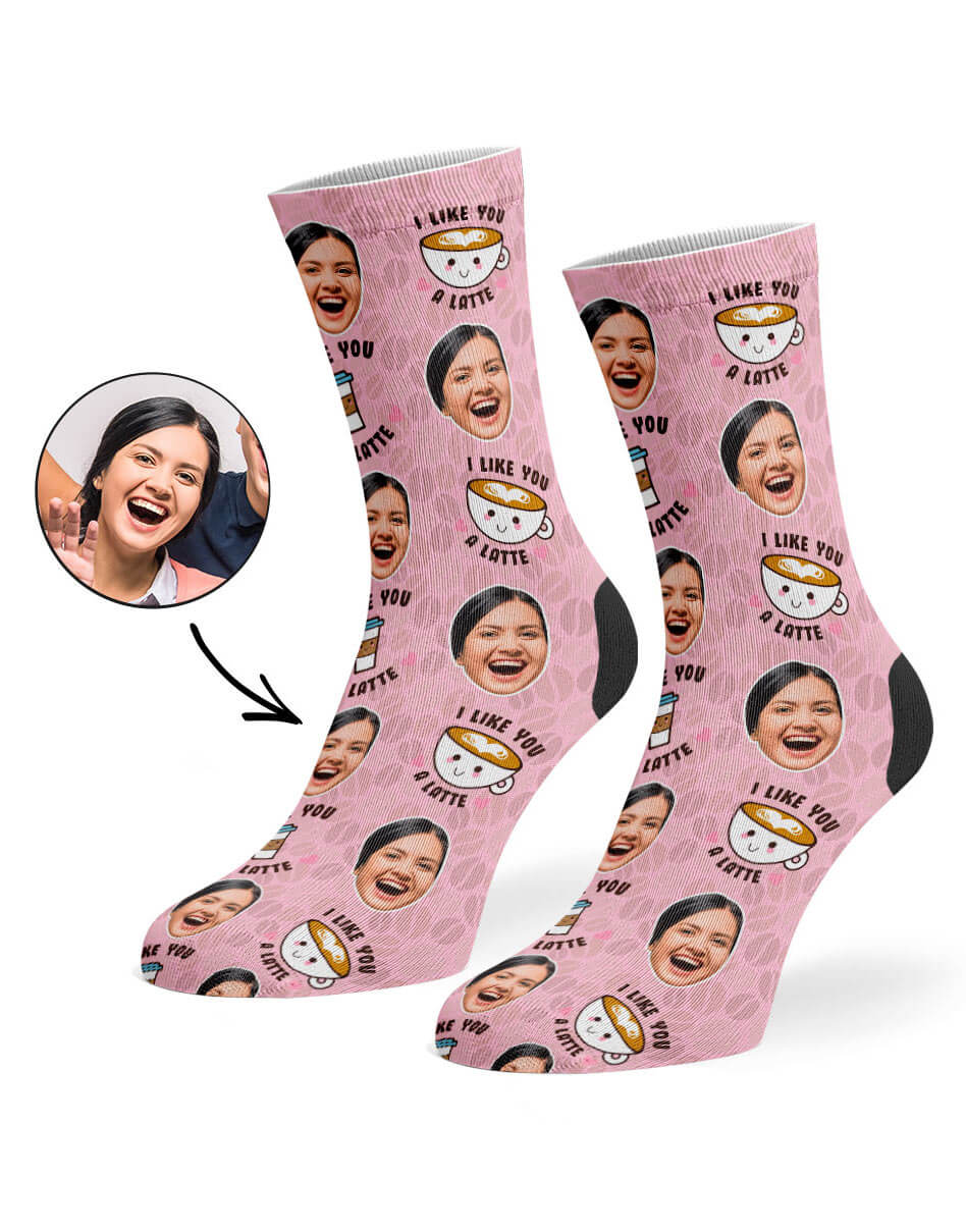 I Like You A Latte Photo Socks
