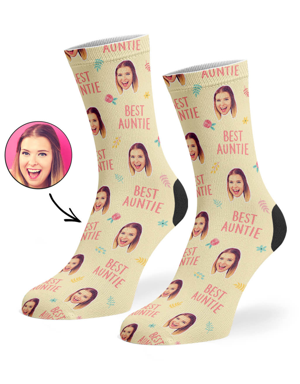 Cream Best Auntie Socks
