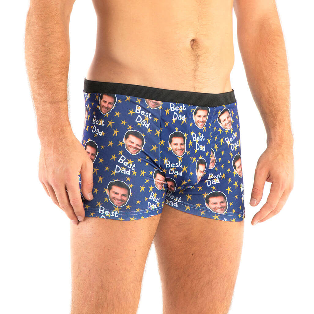 Personalised Best Star Dad Boxers