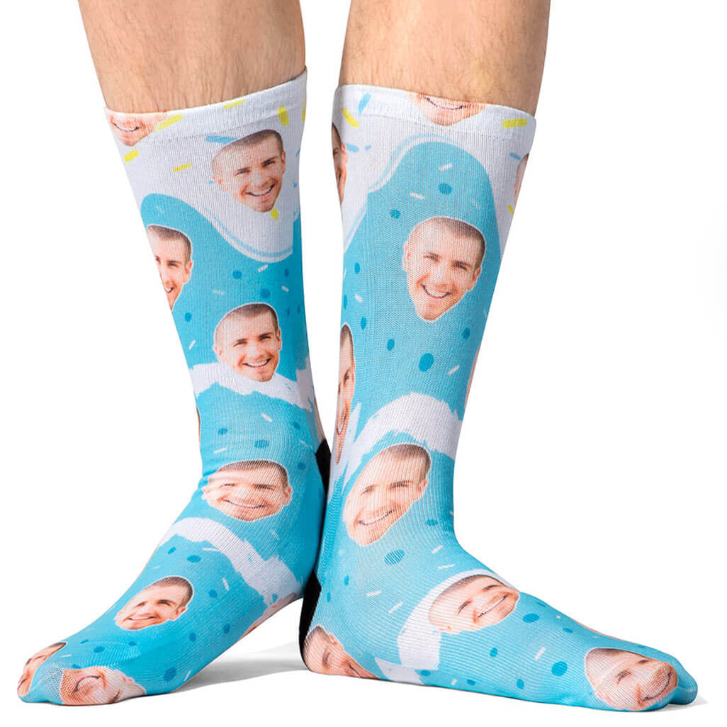 Personalised Birthday Cake Socks