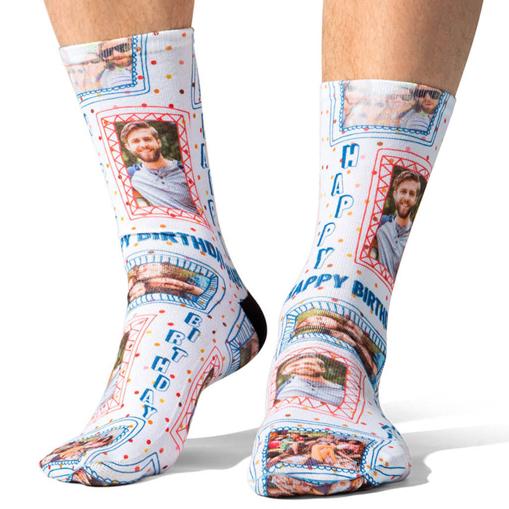 Birthday Photo Frame Socks