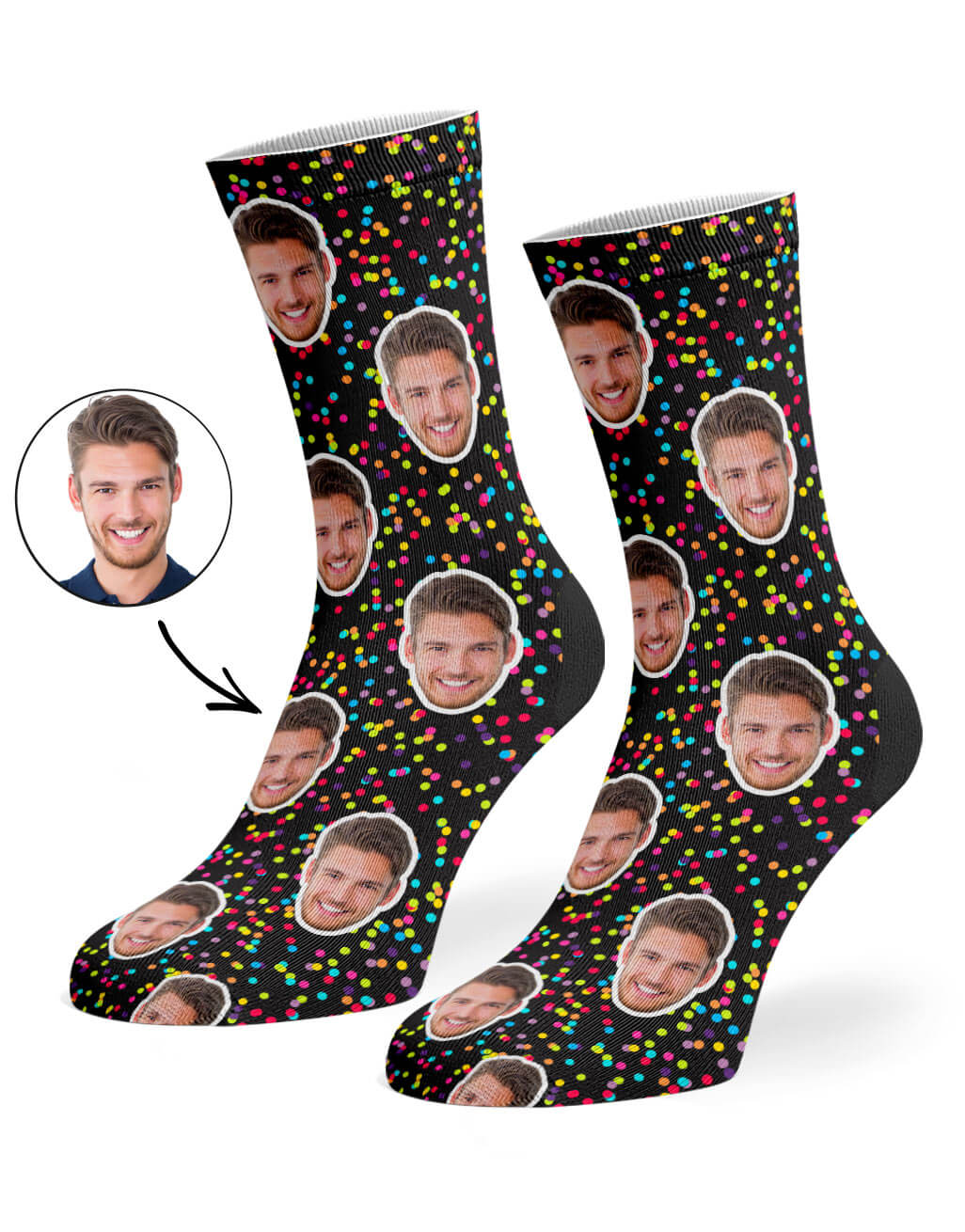 Custom Colourful Spots Socks