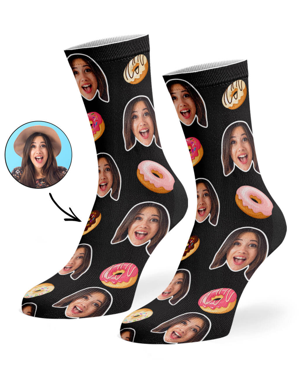 Donut Face Socks Gift