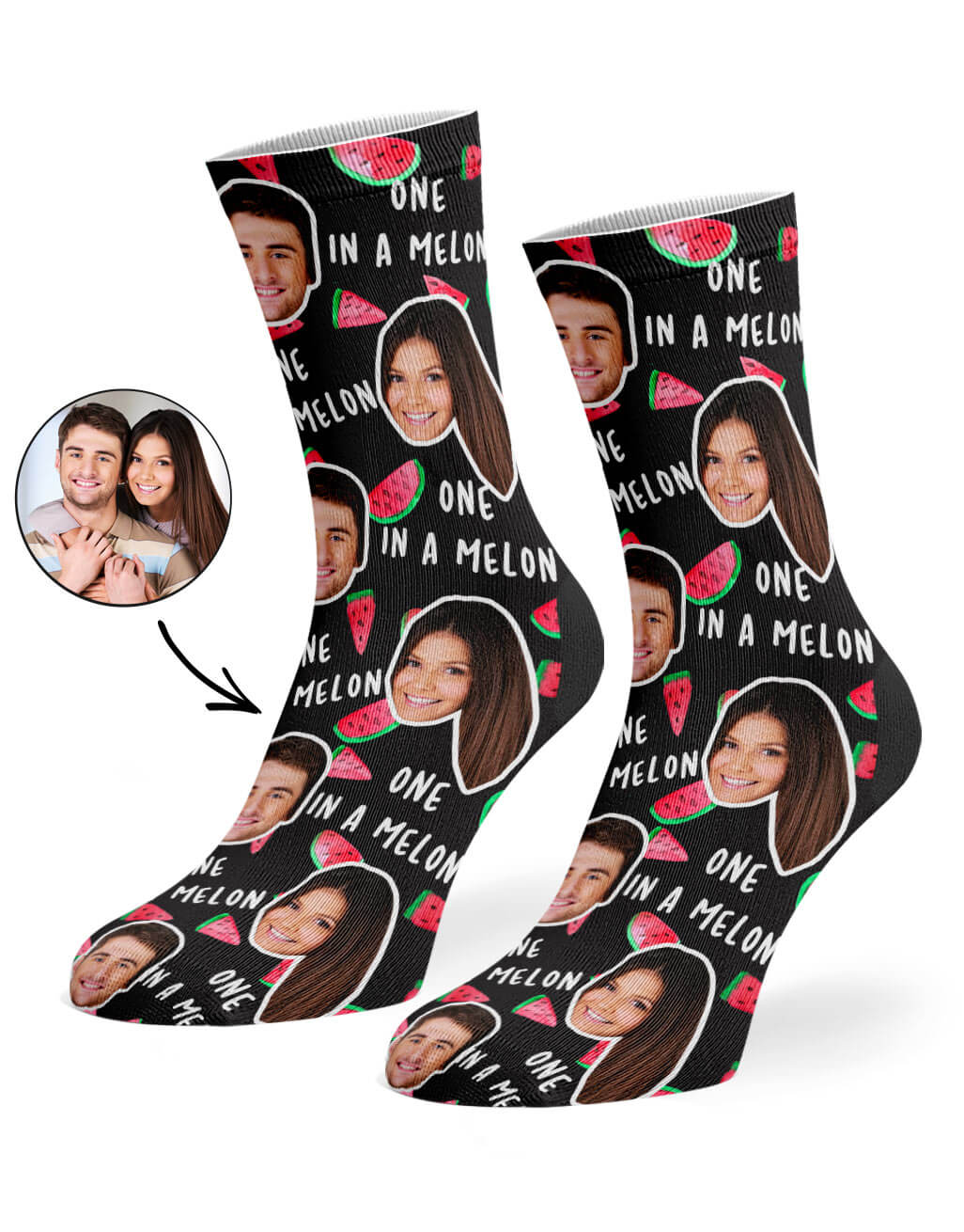 One In A Melon Novelty Socks