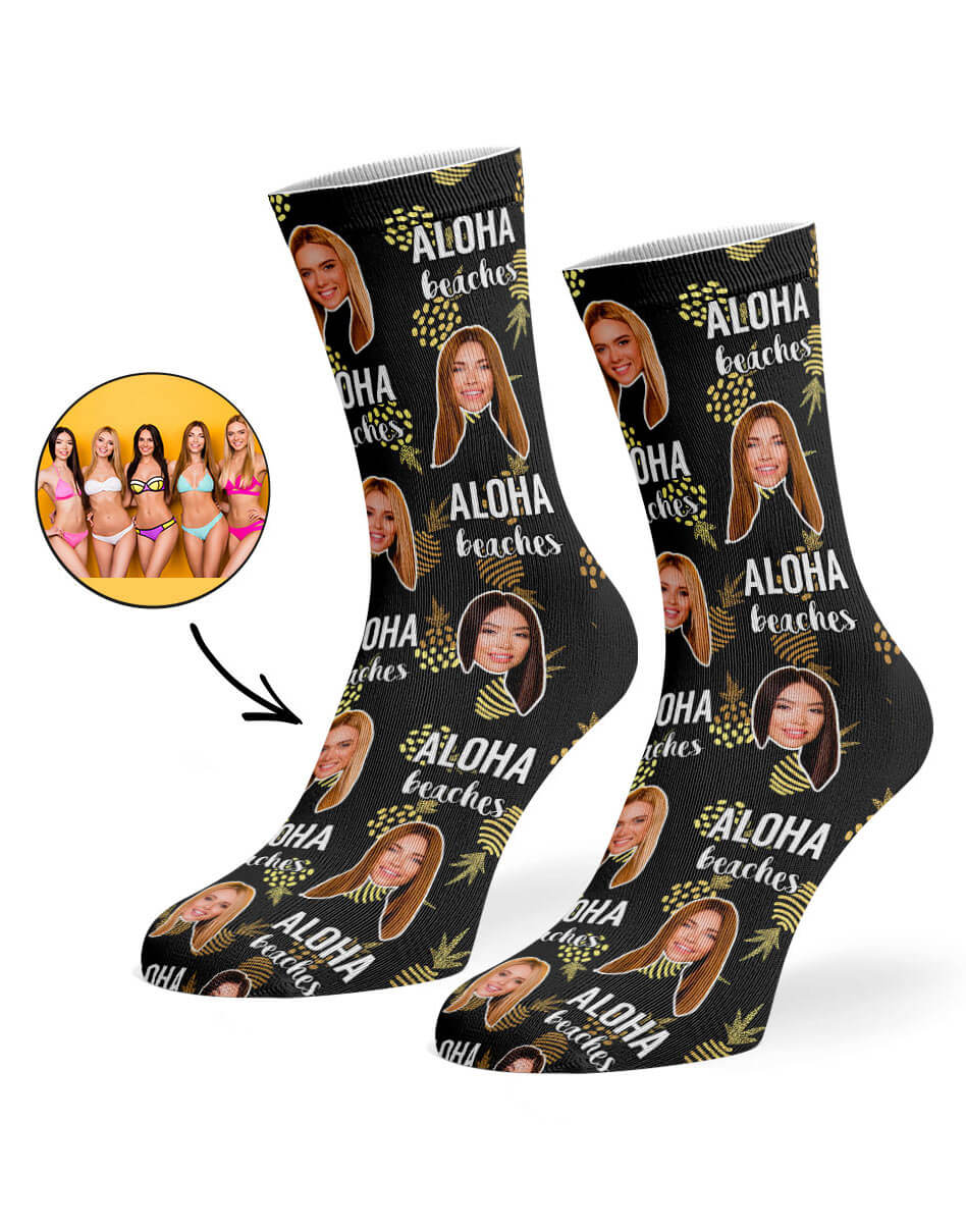 Aloha Beaches Personalised Socks
