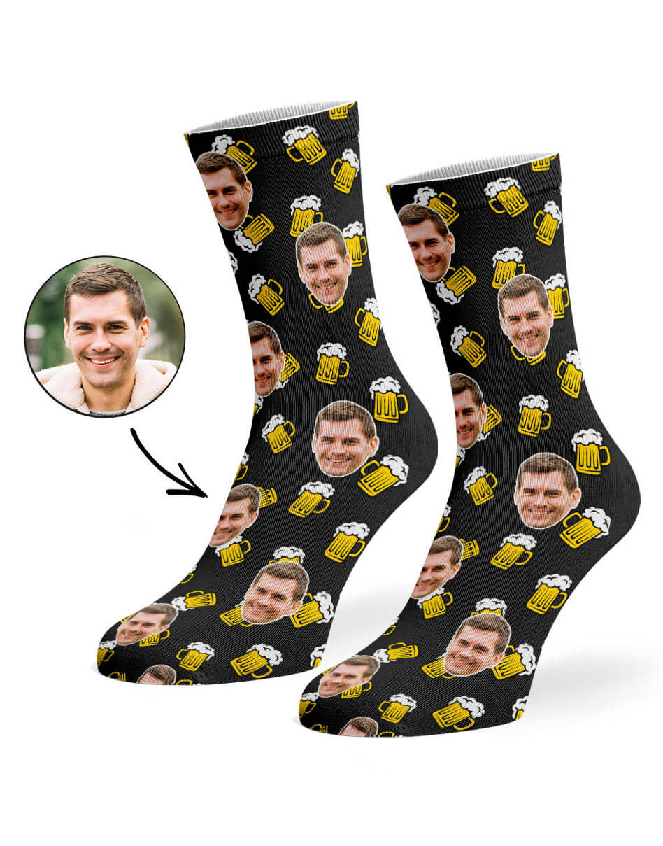 Funny Beer Face Socks