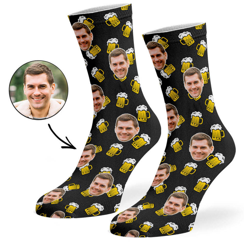 Funny Beer Face Socks