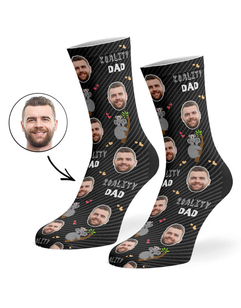 Custom Photo Koality Dad Socks
