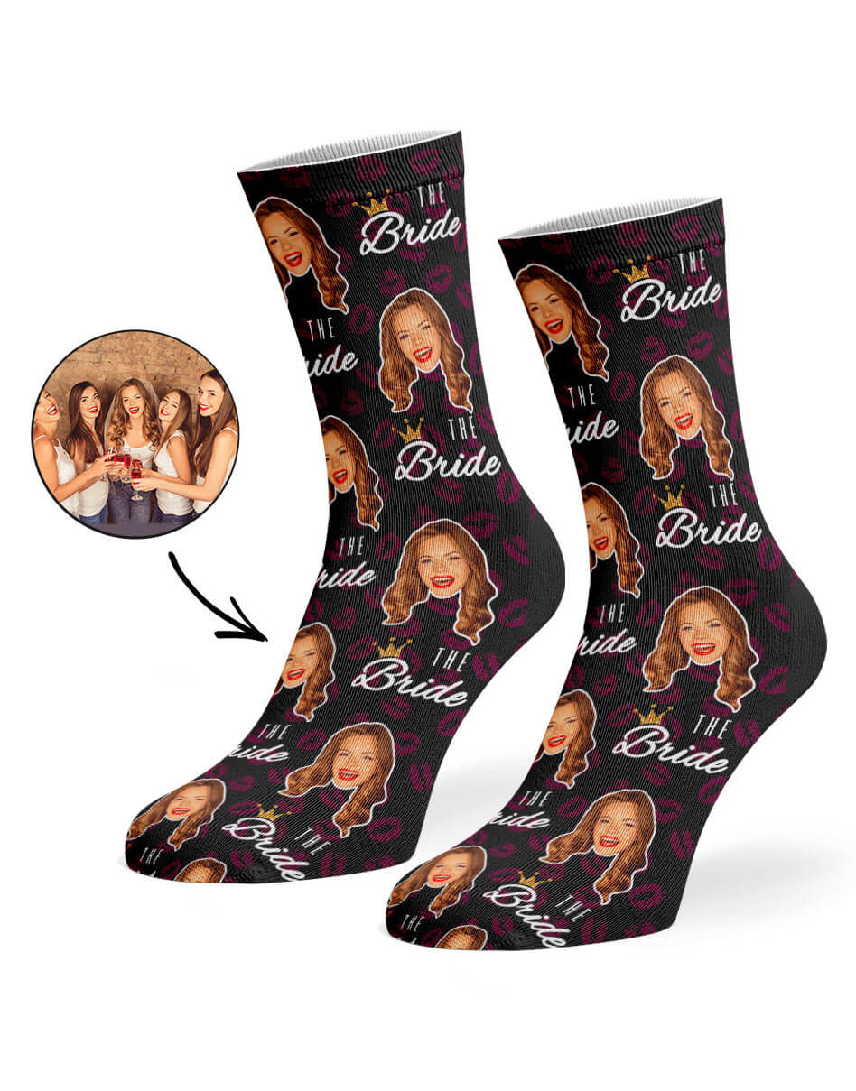 The Bride Photo Socks