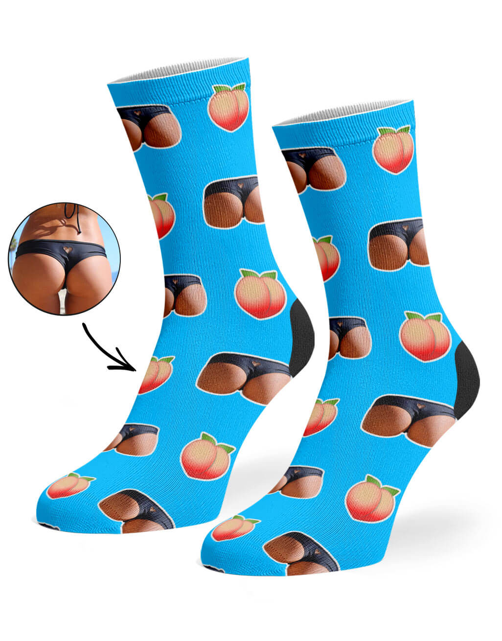 Customisable Booty On Socks