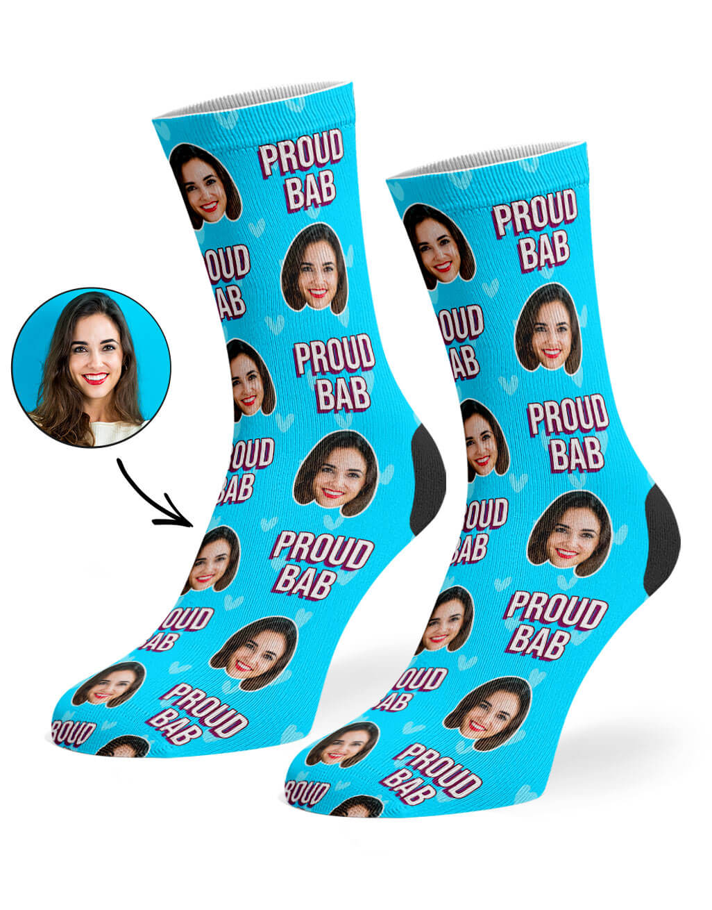 Proud Bab Photo Socks