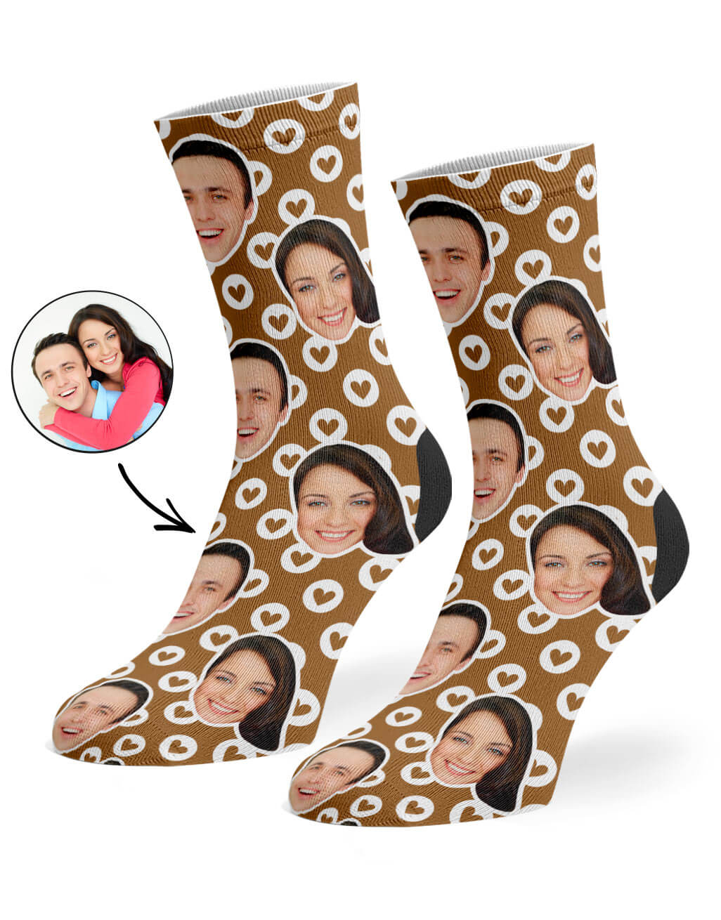 Circle Hearts Socks Gift