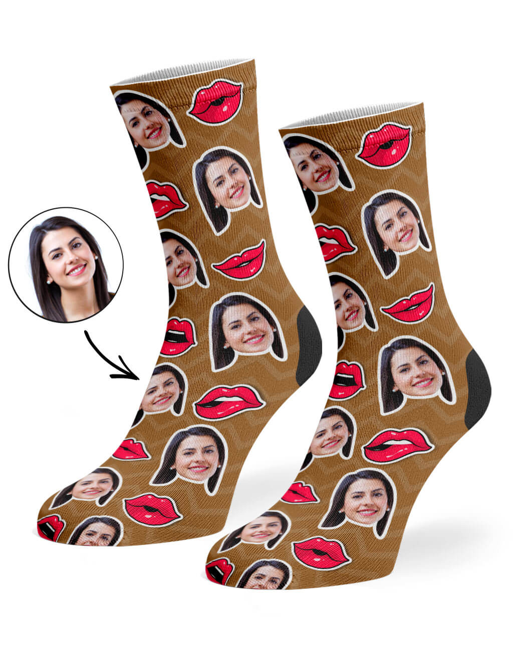 Funny Comic Lips Socks